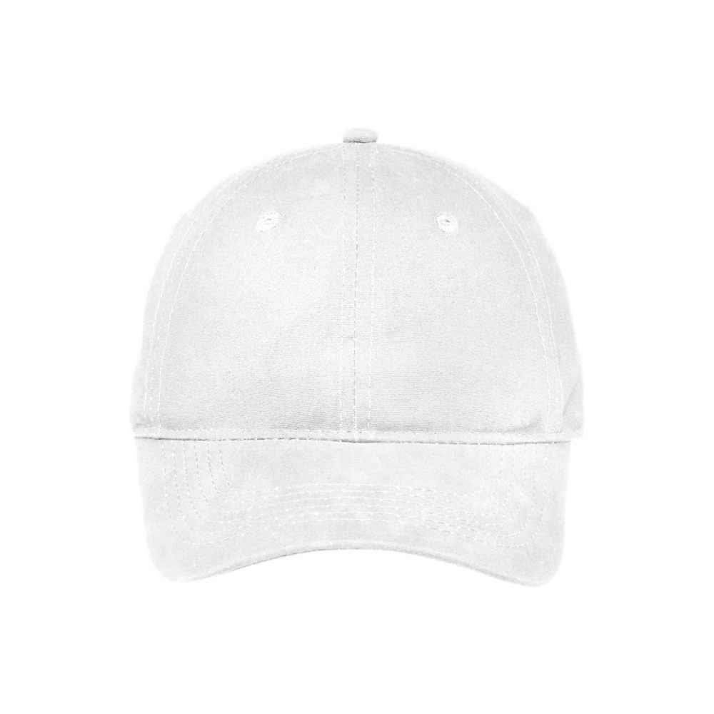 NWOT White Cotton Canvas Hat - Picture 3 of 3
